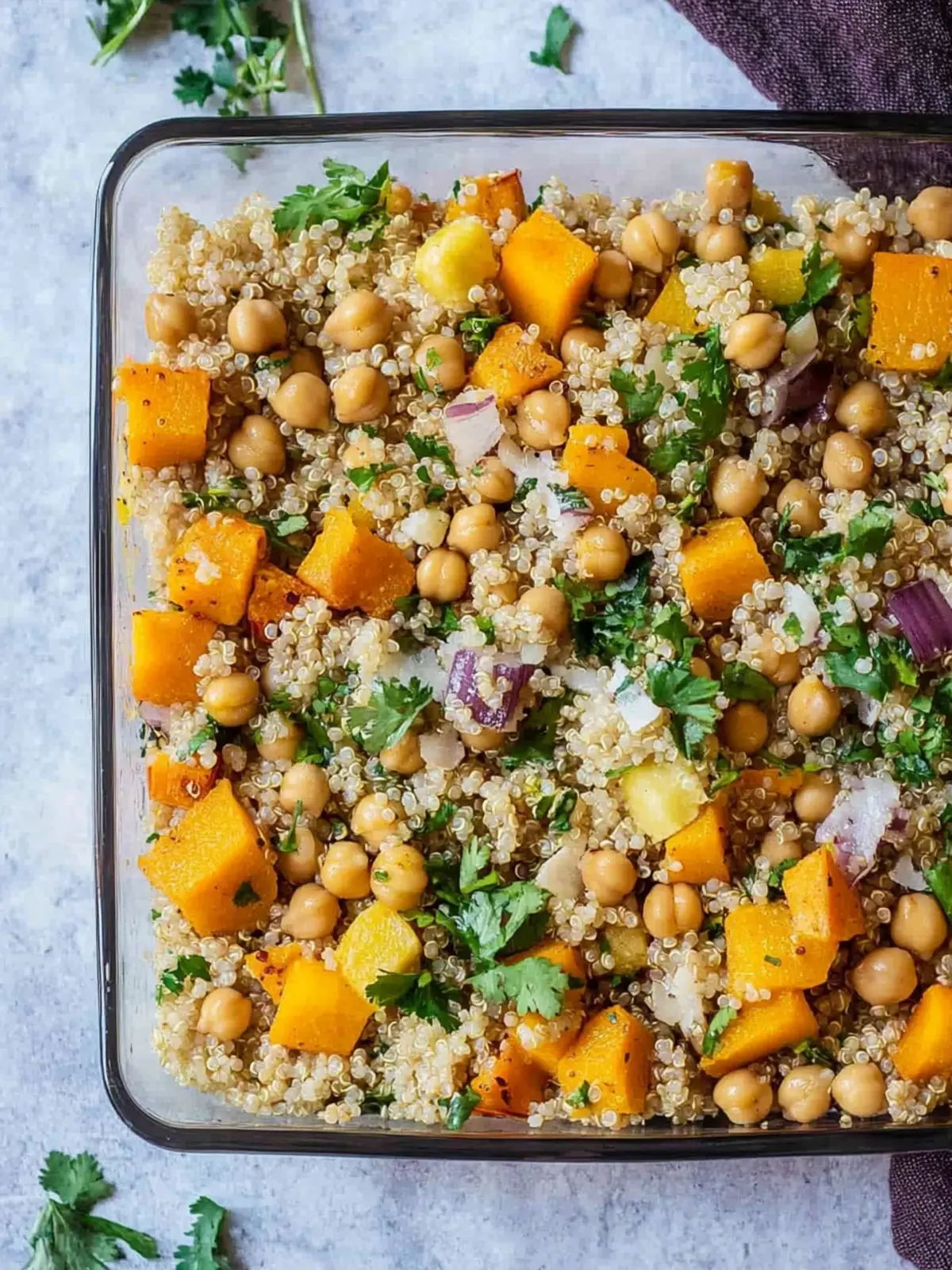 Delicious Quinoa with Kabocha Squash and Chickpeas Salad 3 Quinoa with kabocha squash and chickpeas