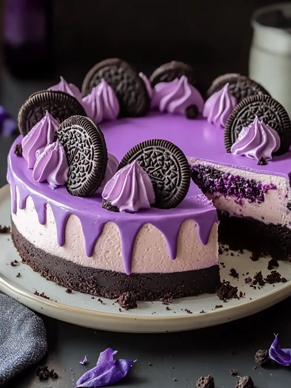 Delicious Ube Oreo Cheesecake Recipe for Sweet Treat Lovers 3 Ube Oreo Cheesecake Recipe