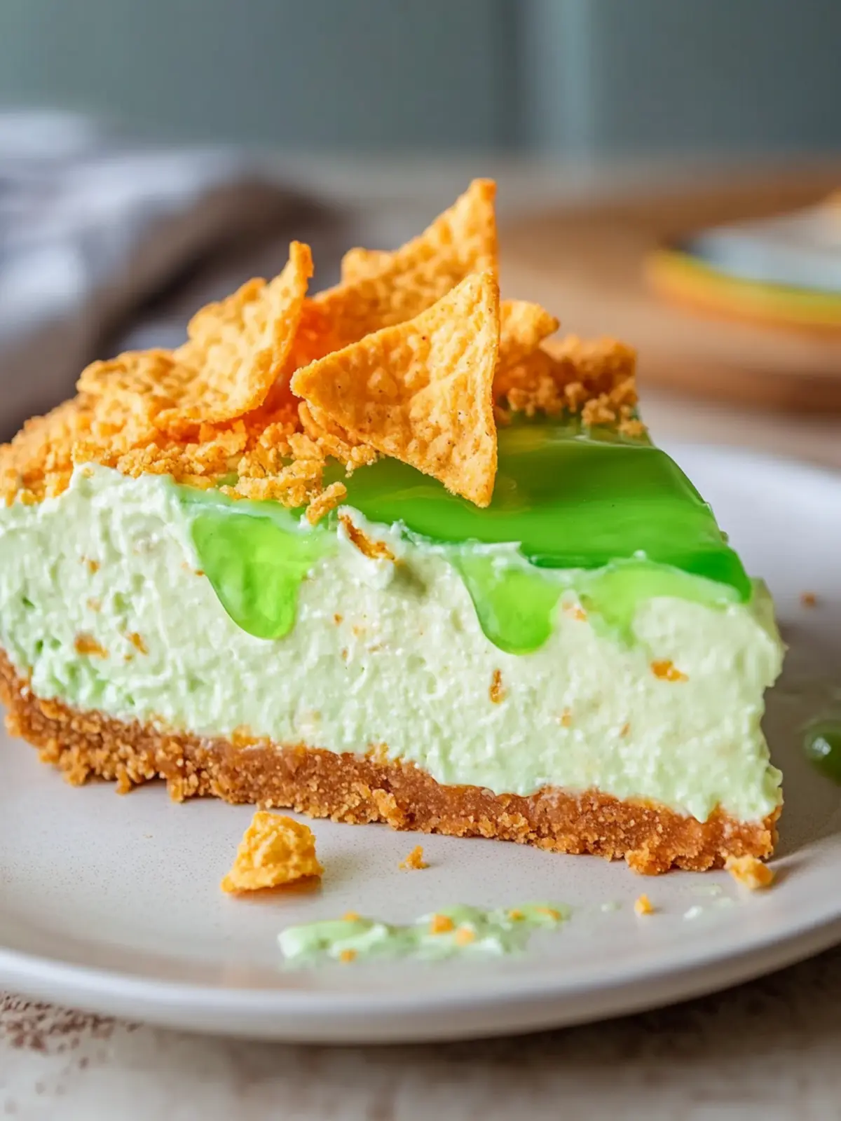 Irresistible Mountain Dew Cheesecake with Dorito Crust Delight 2 Mountain Dew Cheesecake with Dorito Crust