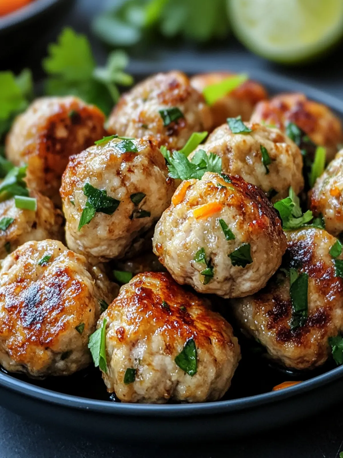 Savory Easy Thai Baked Chicken Meatballs You’ll Crave! 5 Easy Thai Baked Chicken Meatballs