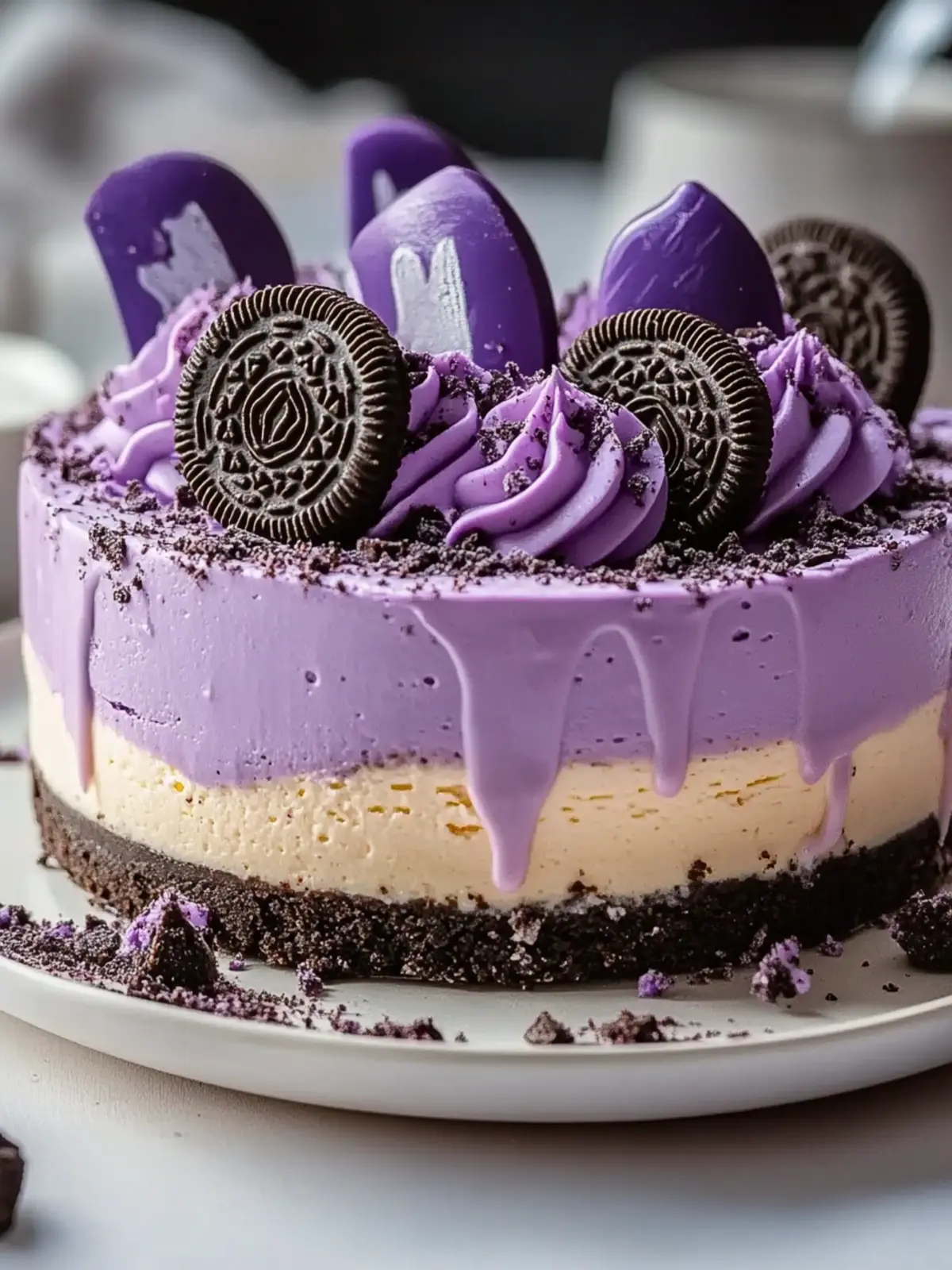 Delicious Ube Oreo Cheesecake Recipe for Sweet Treat Lovers 2 Ube Oreo Cheesecake Recipe