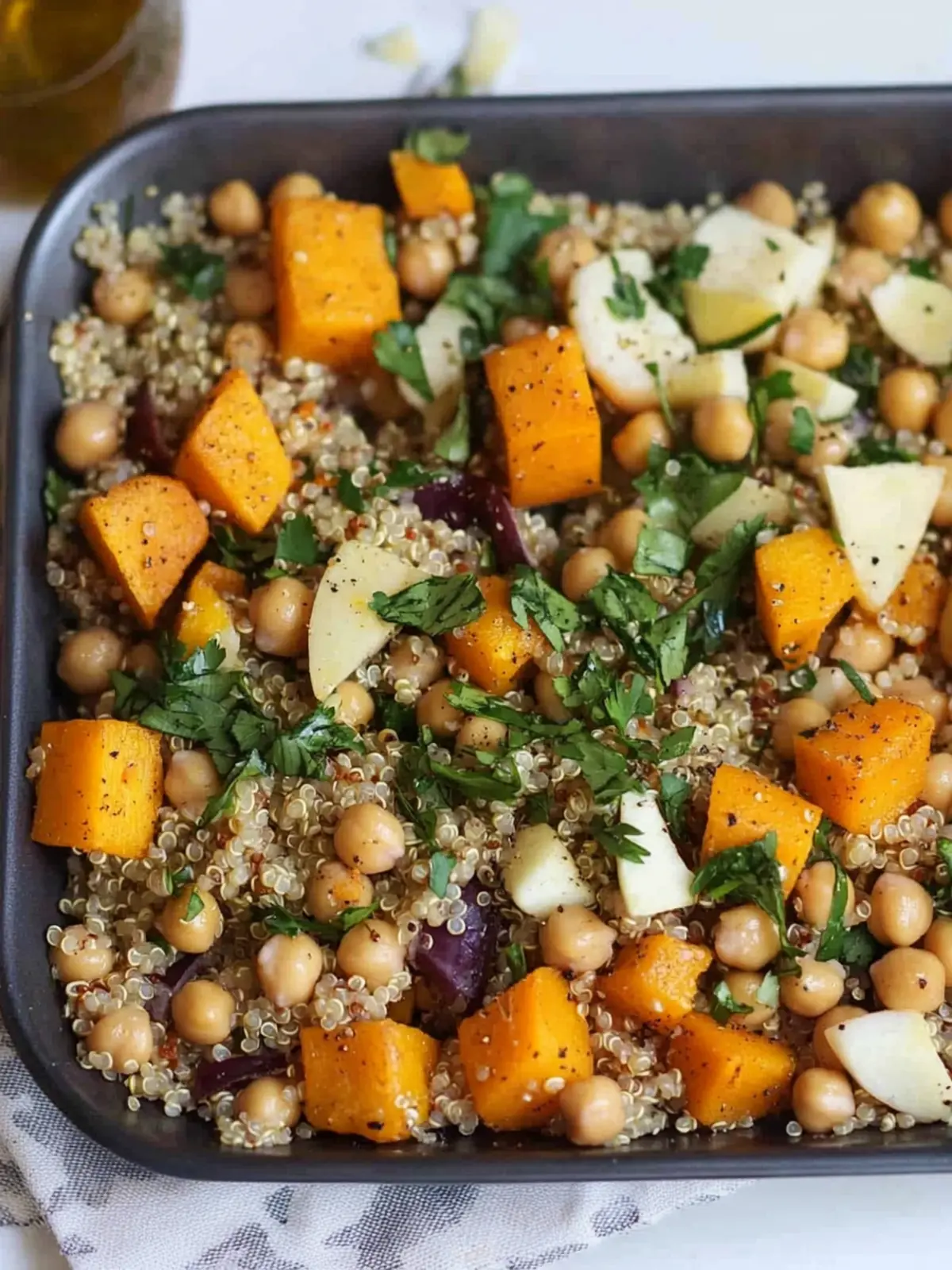 Delicious Quinoa with Kabocha Squash and Chickpeas Salad 4 Quinoa with kabocha squash and chickpeas