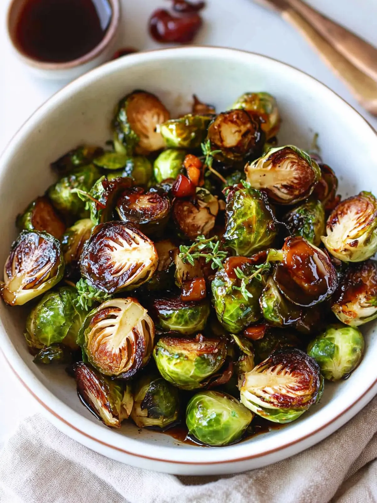 Sweet & Savory Caramelized Balsamic Glaze Brussels Sprouts 4 Caramelized Balsamic Glaze Brussels Sprouts