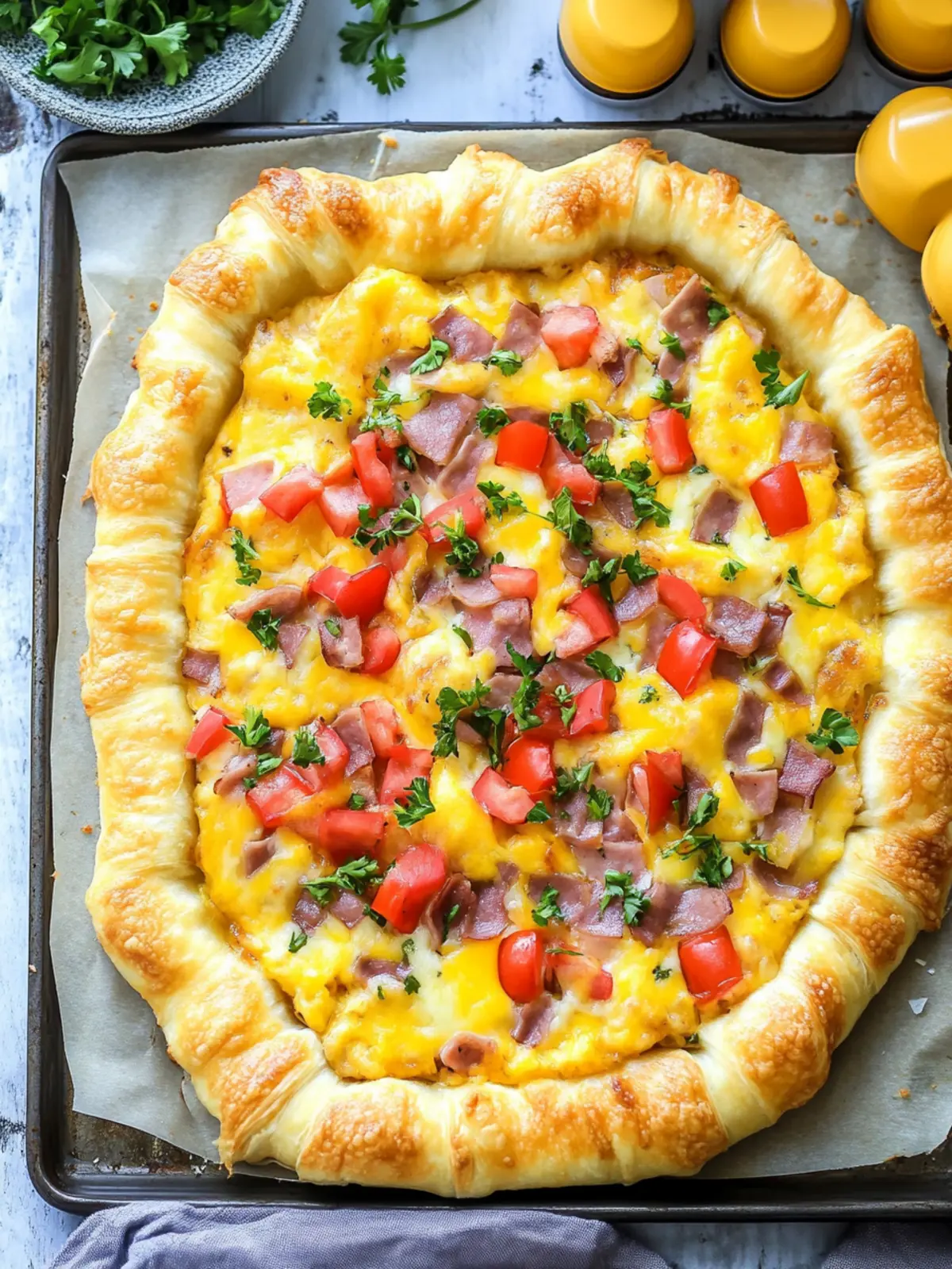 Brunch Bliss: Breakfast Pizza with Crescent Rolls Magic 5 Breakfast Pizza with Crescent Rolls