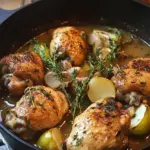 Savory White Wine Chicken Thighs with Herbs and Shallots 10 White Wine Chicken