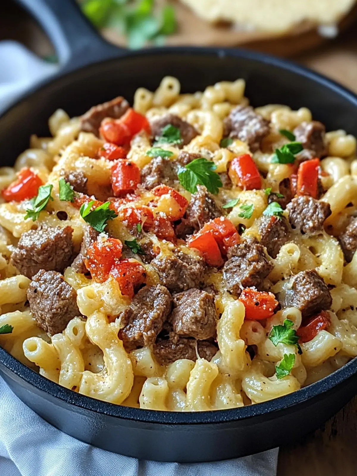 Steak & Pepper Jack Queso Mac: Comfort Food Bliss at Home 3 Steak & Pepper Jack Queso Mac