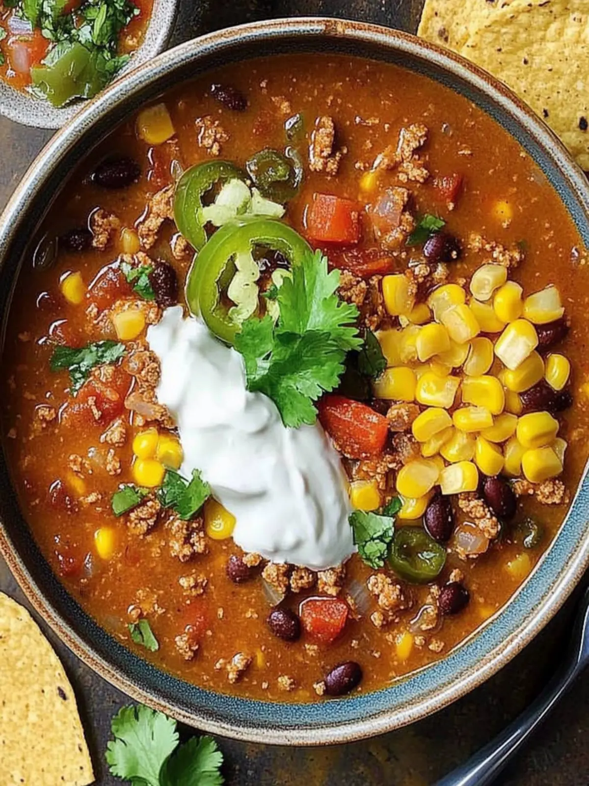 Simple Taco Soup: Tasty Comfort in Every Hearty Bowl 2 Simple Taco Soup