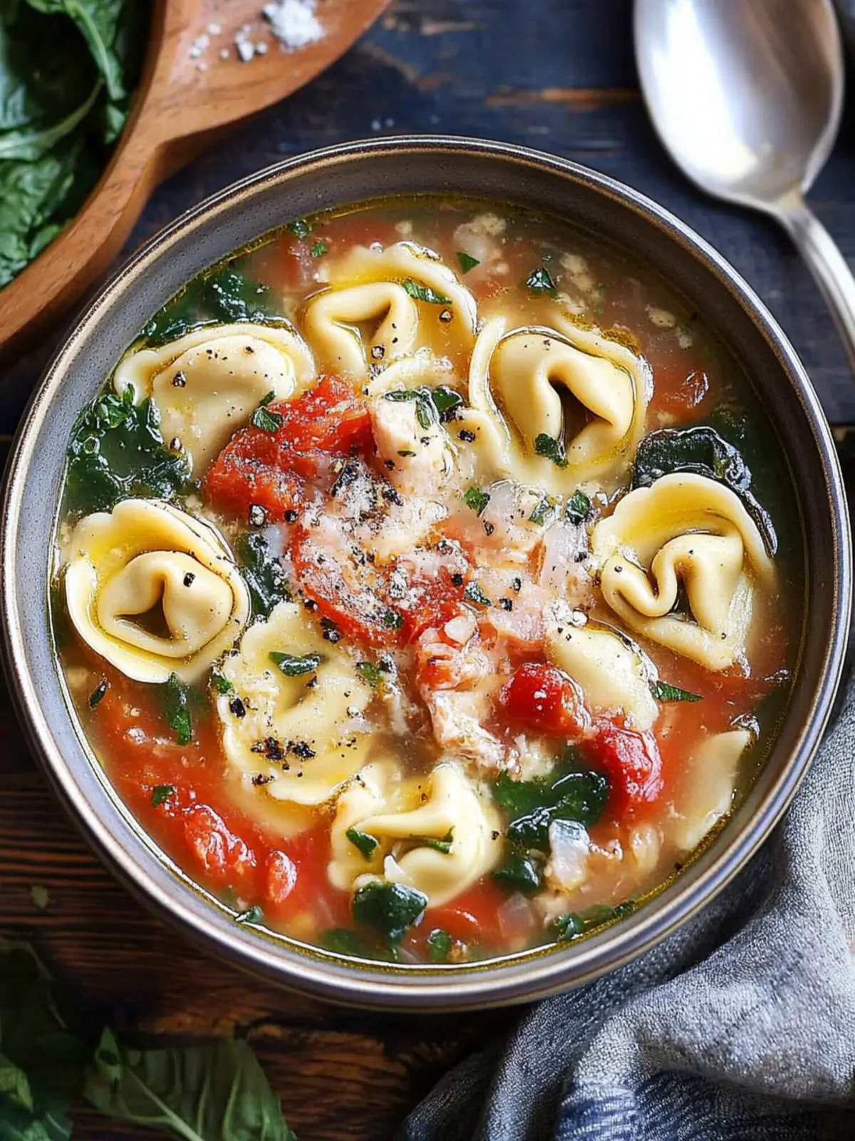 Rustic Italian Tortellini Soup for Cozy Nights In 3 Rustic Italian Tortellini Soup