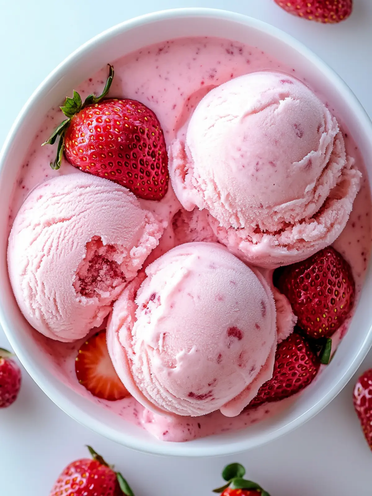 Delicious Strawberry Greek Frozen Yogurt You've Got to Try 4 Strawberry Greek Frozen Yogurt