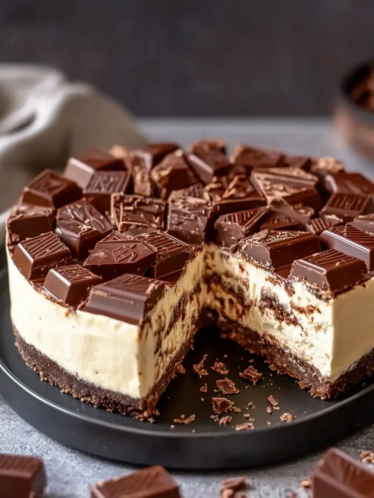 Decadent Kit Kat Cheesecake That Will Wow Your Guests 5 Kit Kat Cheesecake