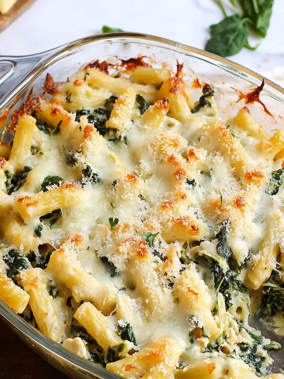 Indulge in Cinco de Mayo Creamy Spinach Artichoke Chicken Casserole 3 Cinco de Mayo Creamy Spinach Artichoke Chicken Pasta Casserole