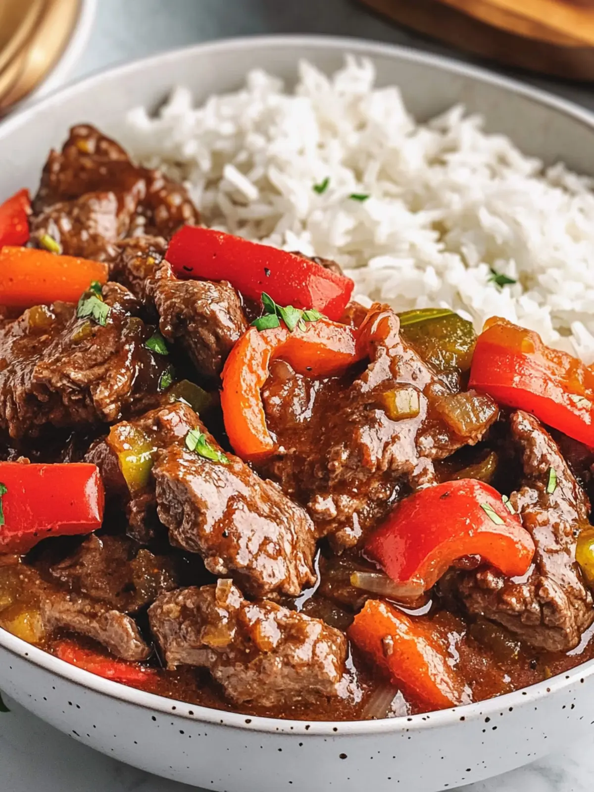 Mother's Day Slow Cooker Pepper Steak: Effortless Comfort Dish 2 Mother's Day Slow Cooker Pepper Steak