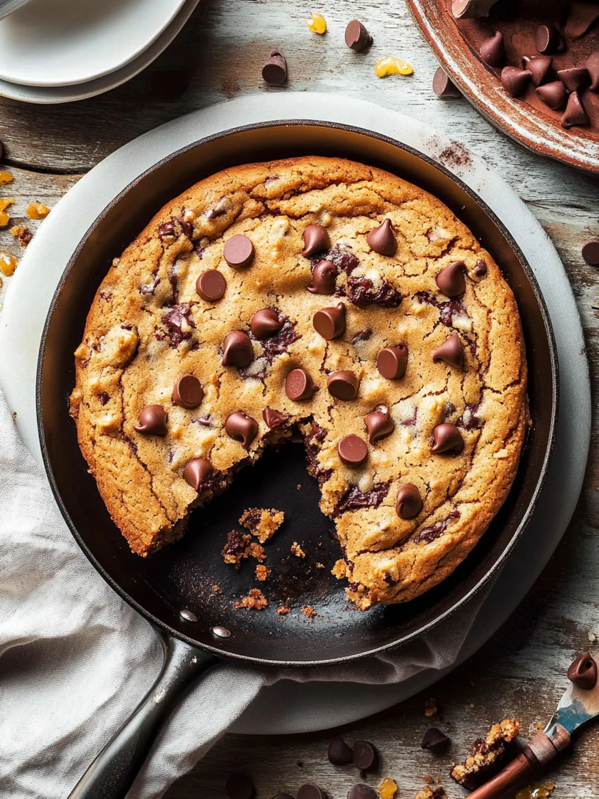 Indulge in Cinco de Mayo Brown Butter Chocolate Chip Skillet Cookie 4 Cinco de Mayo Brown Butter Chocolate Chip Skillet Cookie