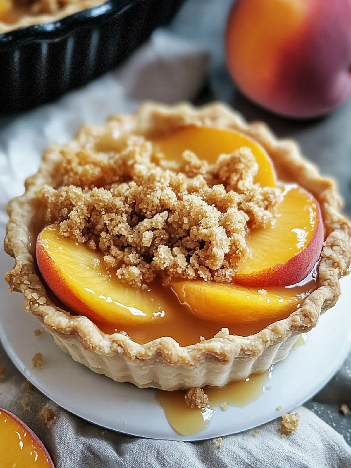 Crumble Mini Peach Pie Bliss That Will Delight Every Bite 4 Crumble Mini Peach Pie Bliss
