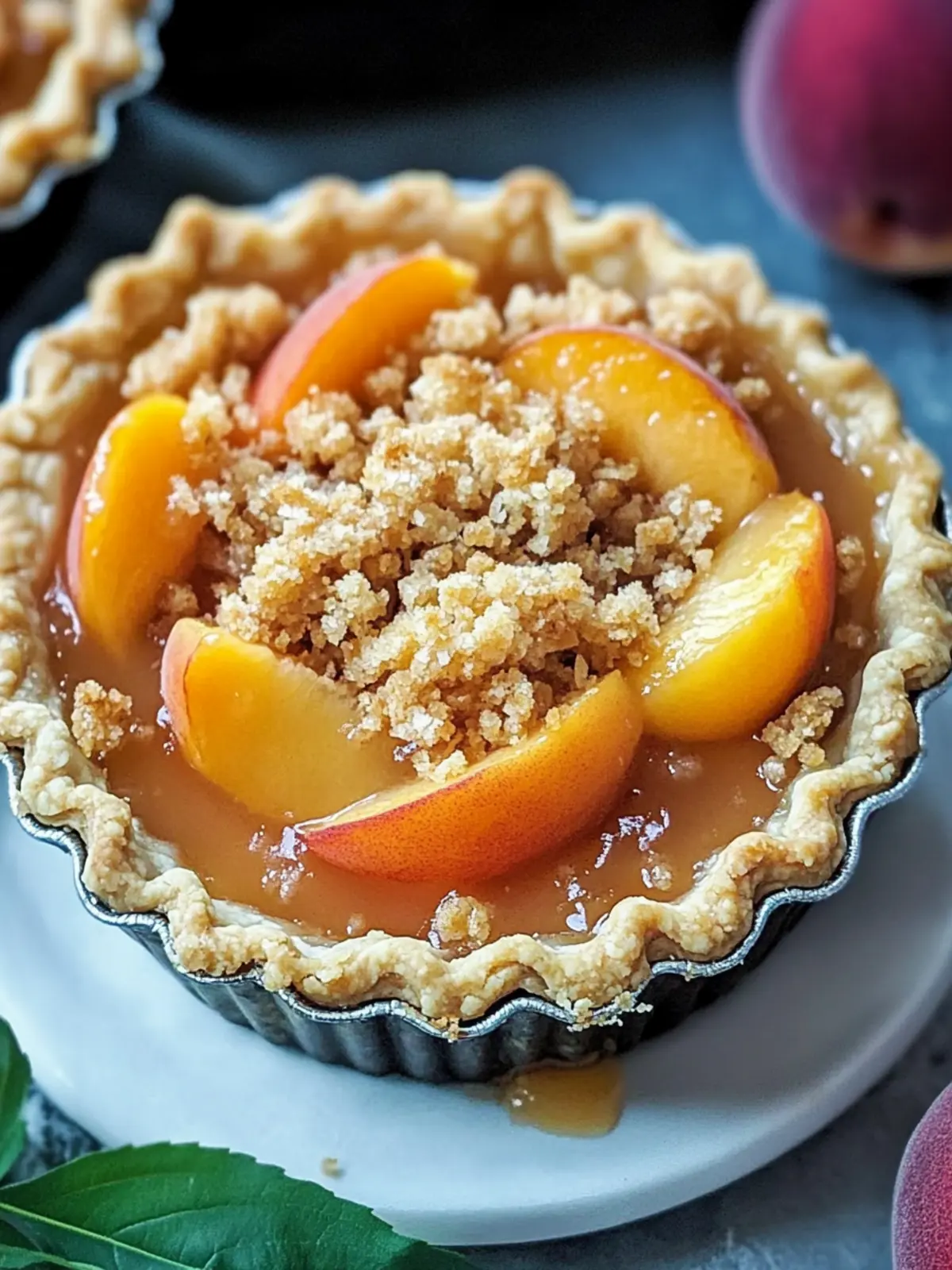 Crumble Mini Peach Pie Bliss That Will Delight Every Bite 3 Crumble Mini Peach Pie Bliss