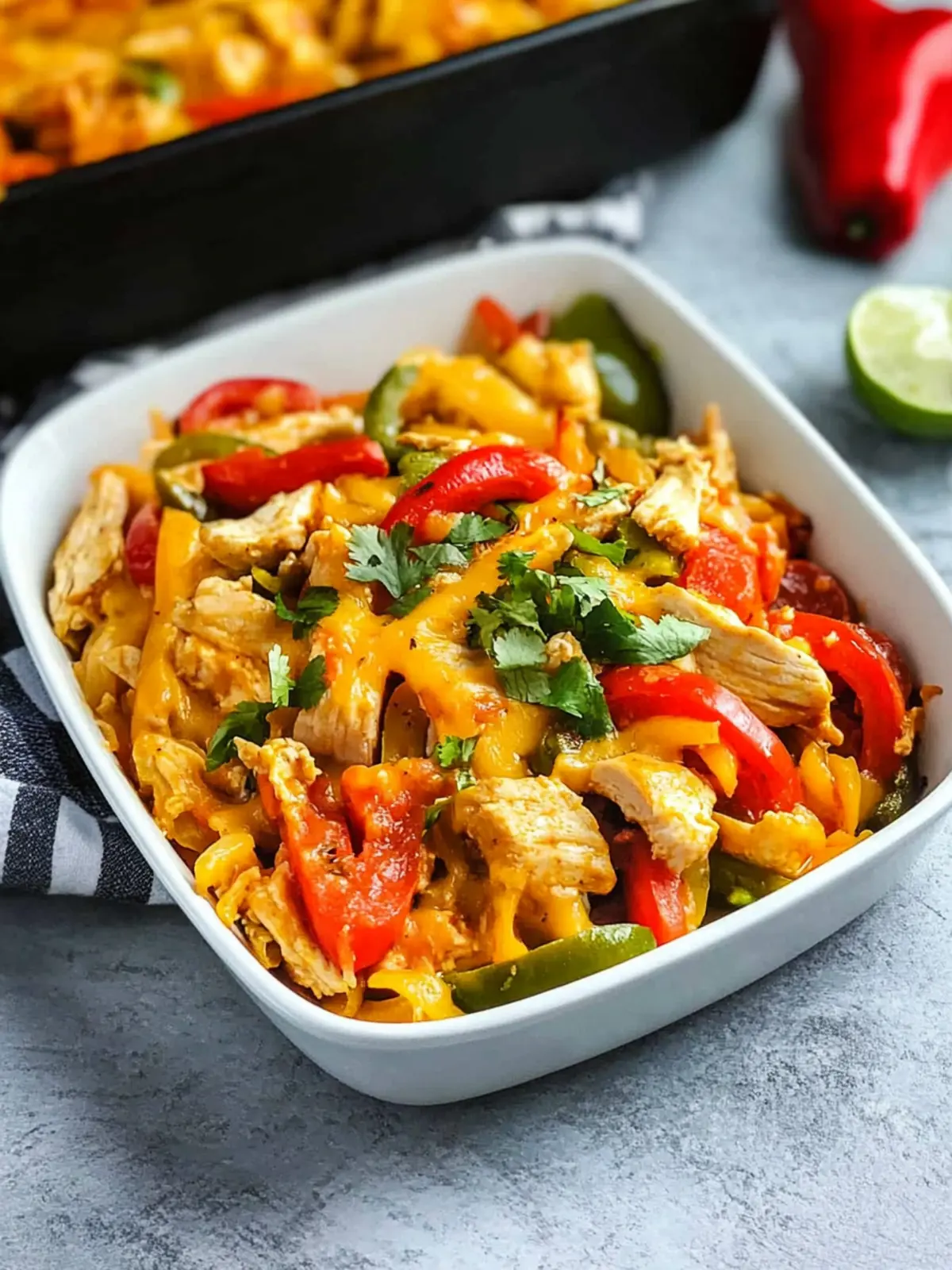 Savory Chicken Fajita Casserole: Easy Weeknight Delight 4 Chicken Fajita Casserole