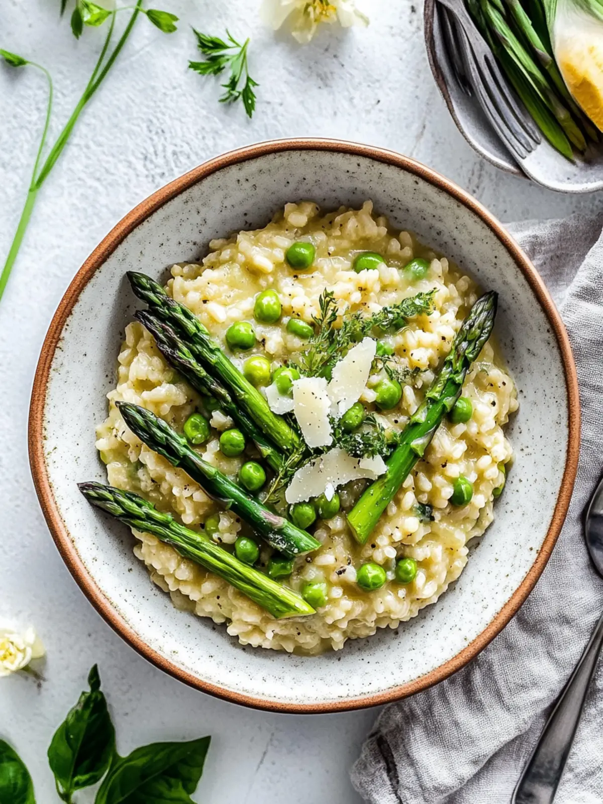Creamy Vegan Asparagus Risotto for a Cozy Night In 2 Vegan Asparagus Risotto