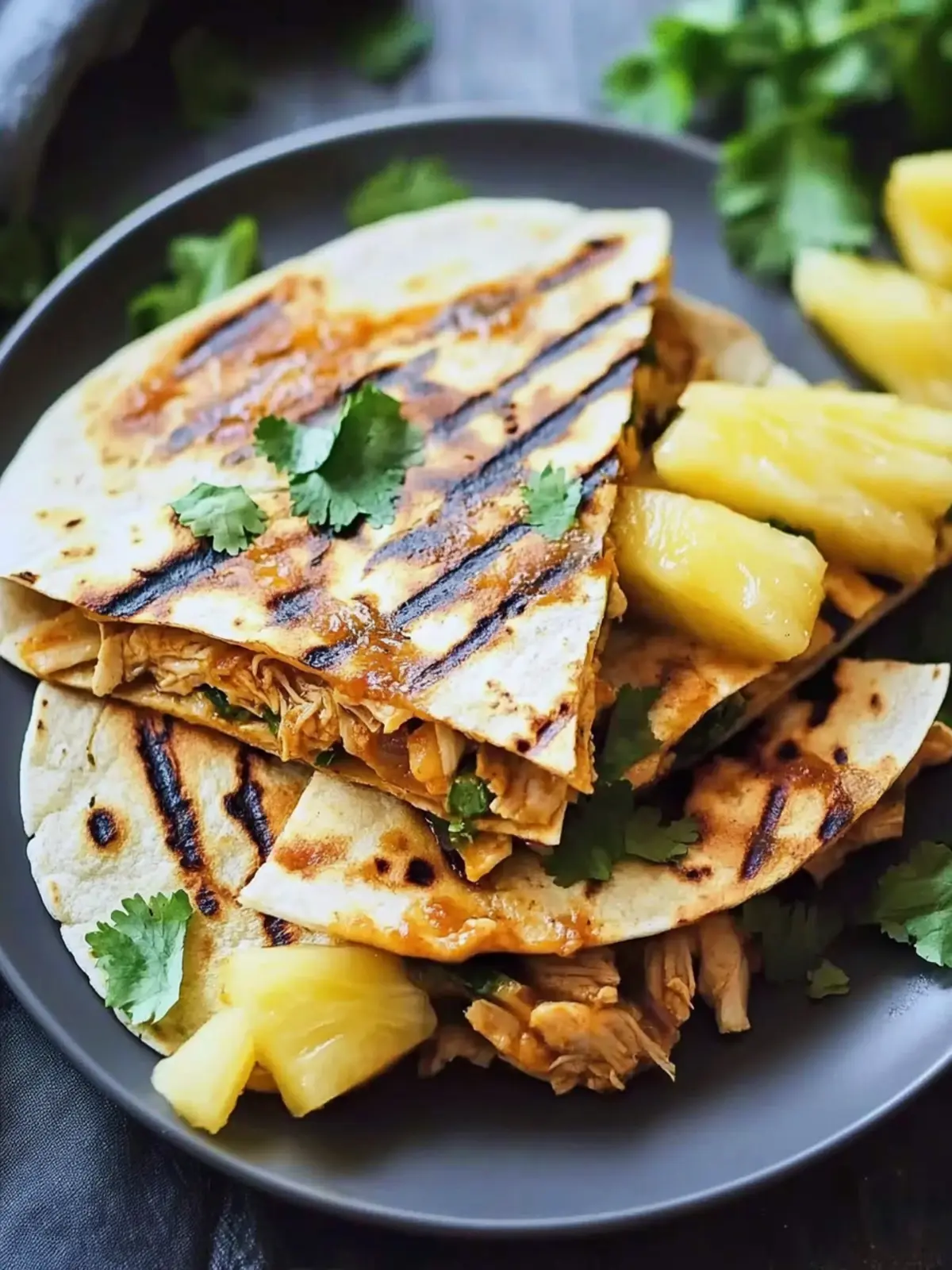 BBQ Chicken Pineapple Quesadillas for Ultimate Flavor Bliss 4 BBQ Chicken Pineapple Quesadillas