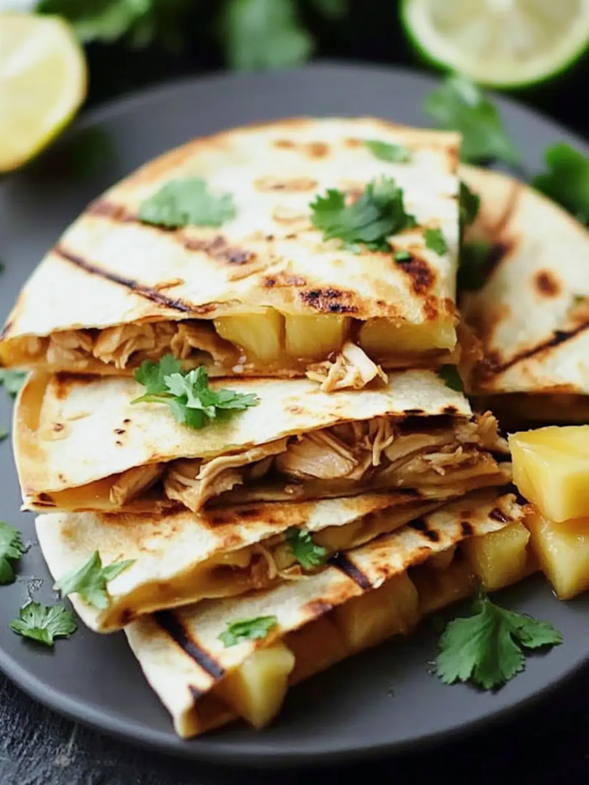BBQ Chicken Pineapple Quesadillas for Ultimate Flavor Bliss 2 BBQ Chicken Pineapple Quesadillas
