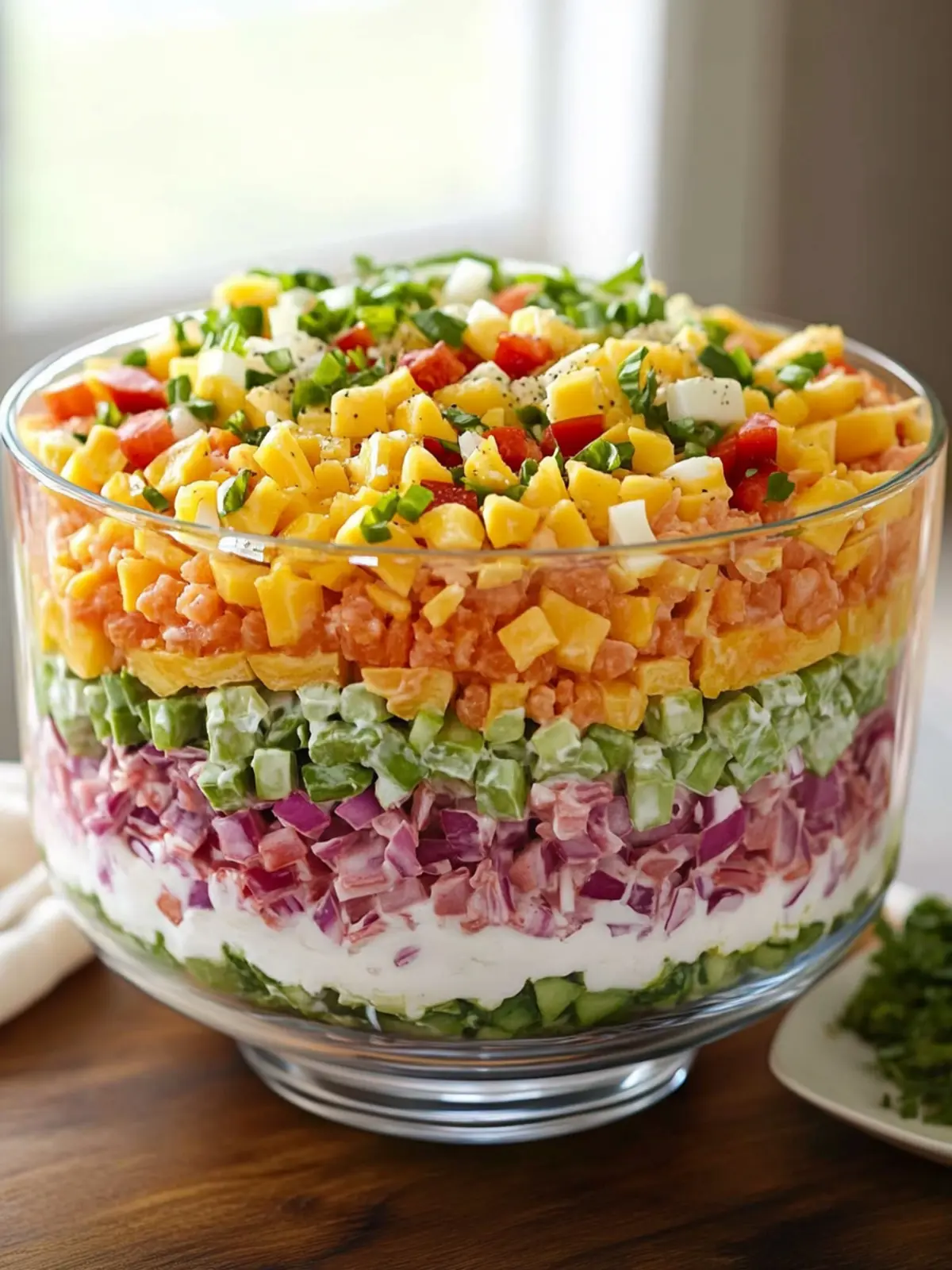 Delicious Paula Deen 7 Layer Salad Recipe for Epic Gatherings 2 Paula Deen 7 Layer Salad Recipe