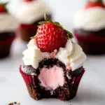 Decadent Mother's Day Chocolate Covered Strawberry Cupcakes 8 Mother's Day Chocolate Covered Strawberry Cupcakes