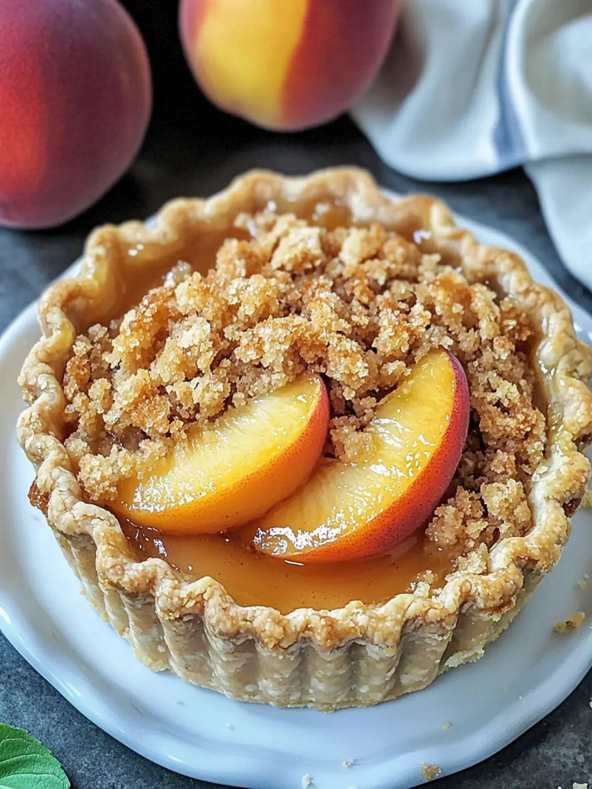 Crumble Mini Peach Pie Bliss That Will Delight Every Bite 5 Crumble Mini Peach Pie Bliss