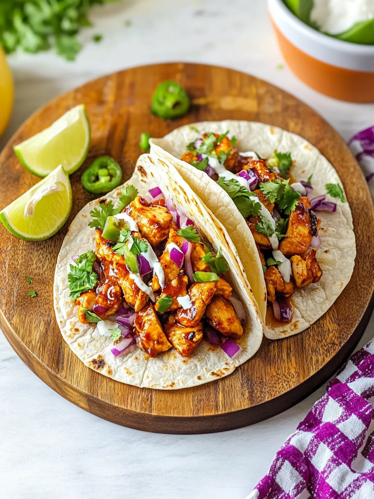 Irresistible Garlic Butter Honey BBQ Chicken Tacos for Cinco de Mayo 4 Cinco de Mayo Irresistible Garlic Butter Honey BBQ Chicken Tacos