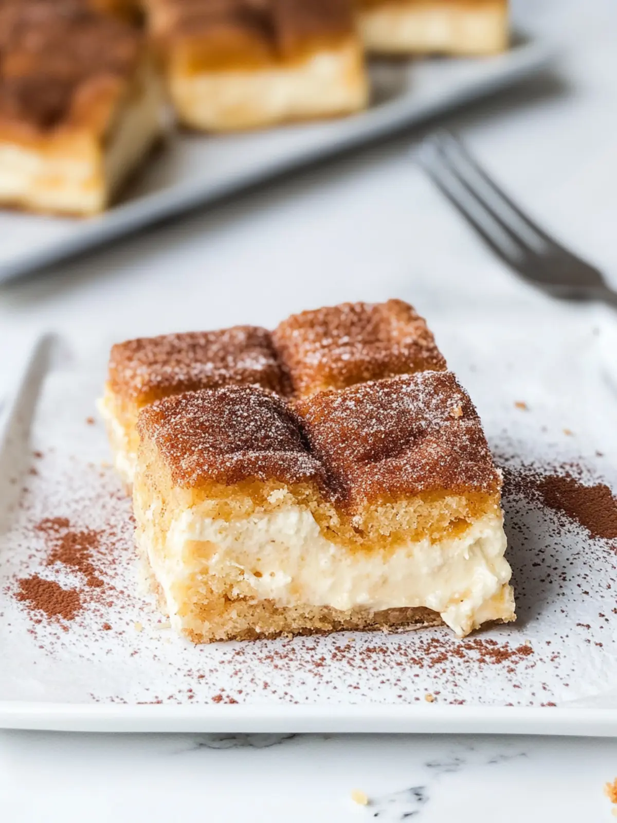 Indulgent Churros Cheesecake Bars You Can’t Resist! 2 Churros Cheesecake Bars
