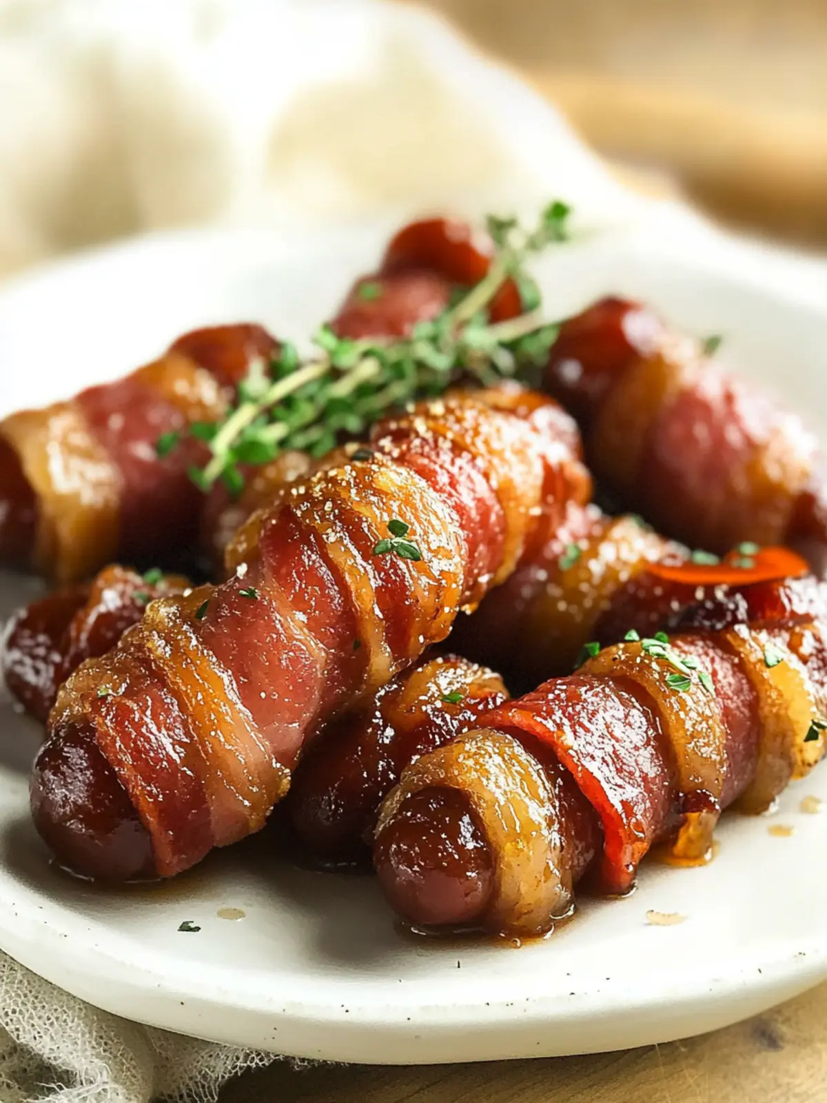 Memorial Day Bacon Wrapped Smokies with Sweet Brown Sugar Bliss 2 Memorial Day Bacon Wrapped Smokies with Brown Sugar and Butter