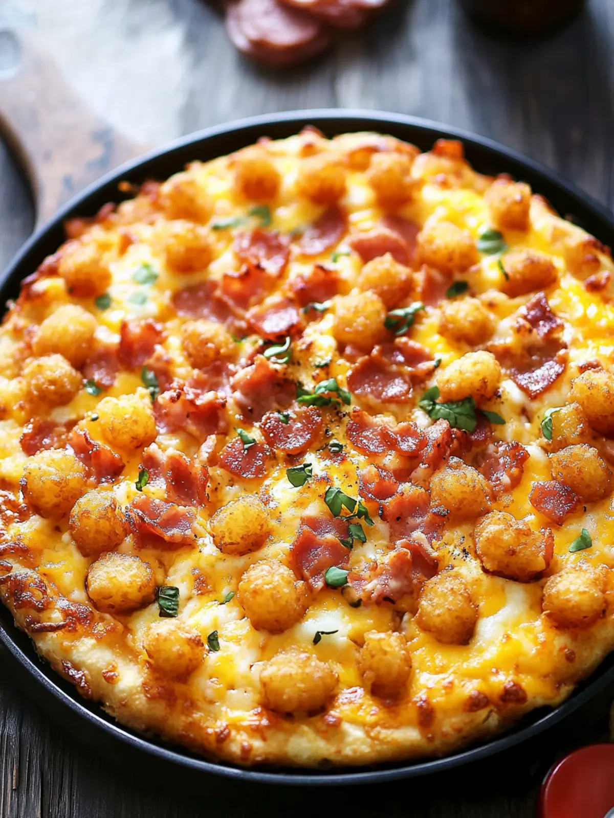 Mouthwatering Mother's Day Tater Tot Breakfast Pizza Delight 5 Mother's Day Tater Tot Breakfast Pizza