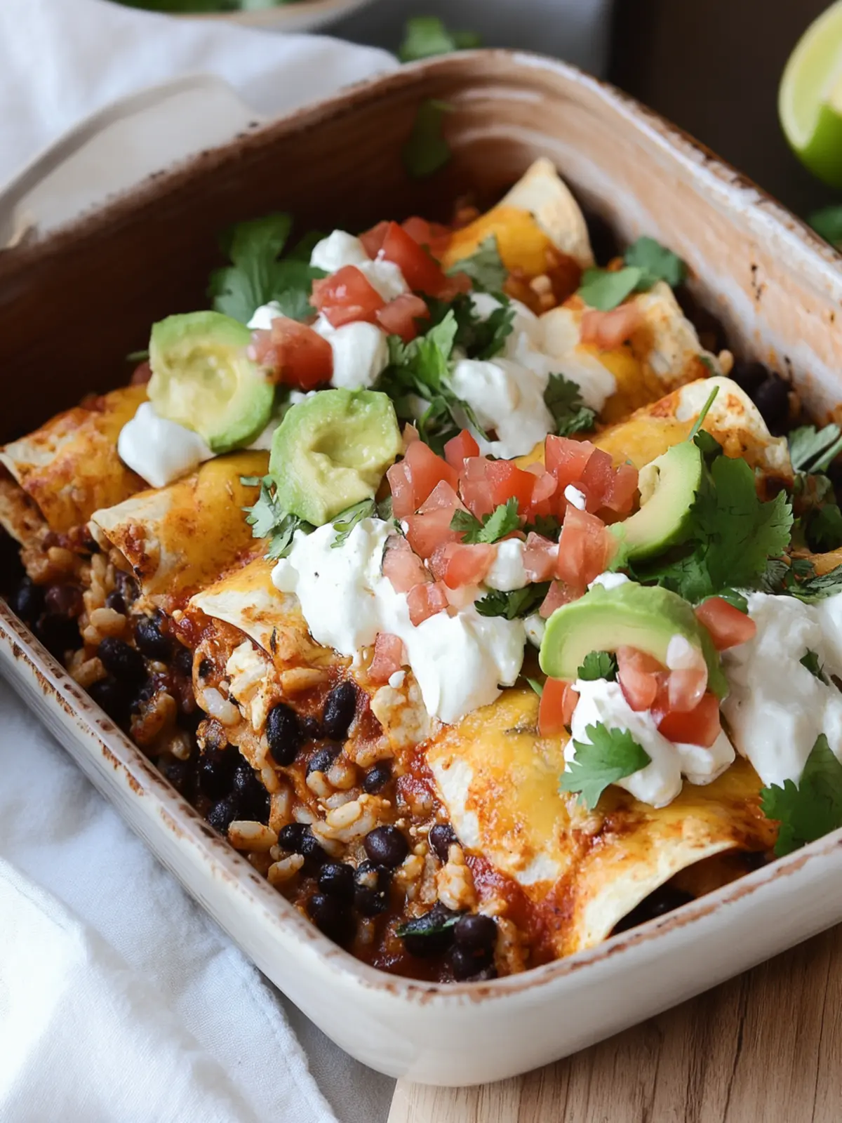Irresistible Cinco de Mayo Black Bean & Rice Enchiladas with Queso Fresco 3 Cinco de Mayo Black Bean & Rice Enchiladas with Queso Fresco
