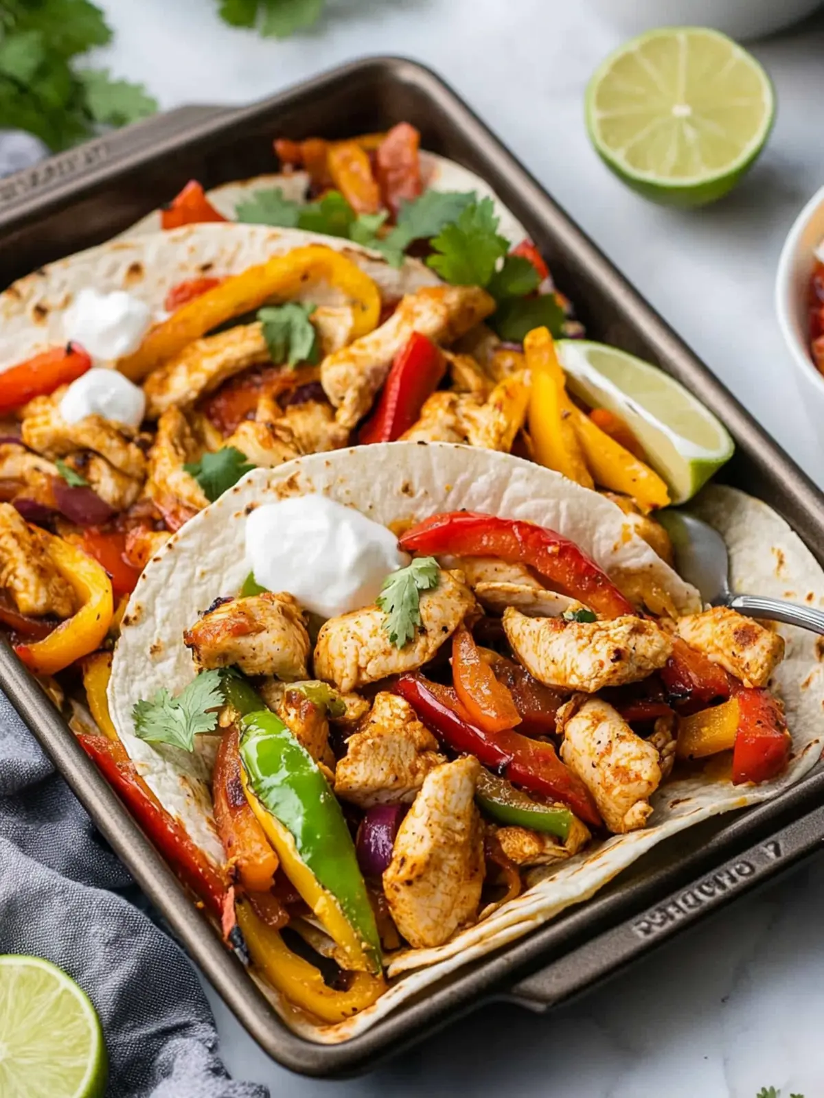 Celebrate Mom with Easy Mother's Day Sheet Pan Chicken Fajitas 5 Mother's Day Sheet Pan Chicken Fajitas