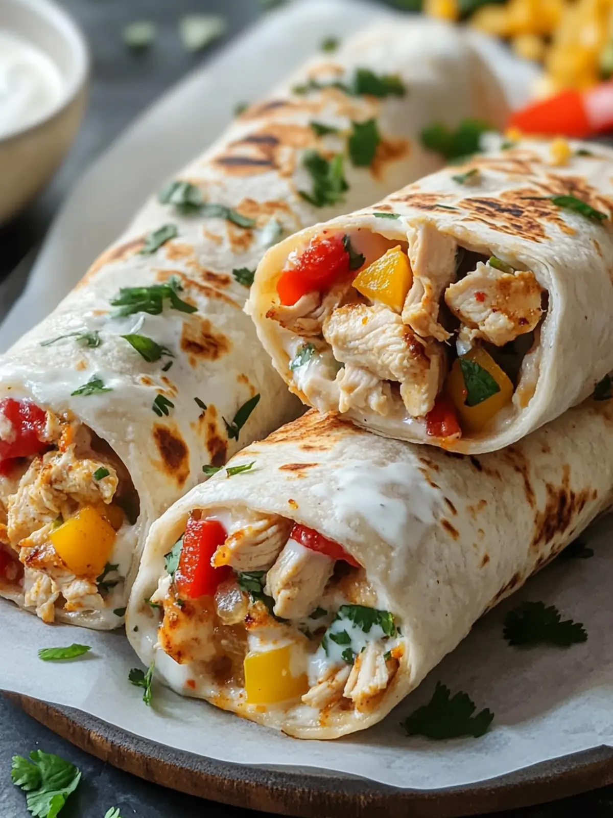 Savory Chicken Bell Pepper Ranch Burritos for Flavor Lovers 5 Chicken Bell Pepper Ranch Burritos