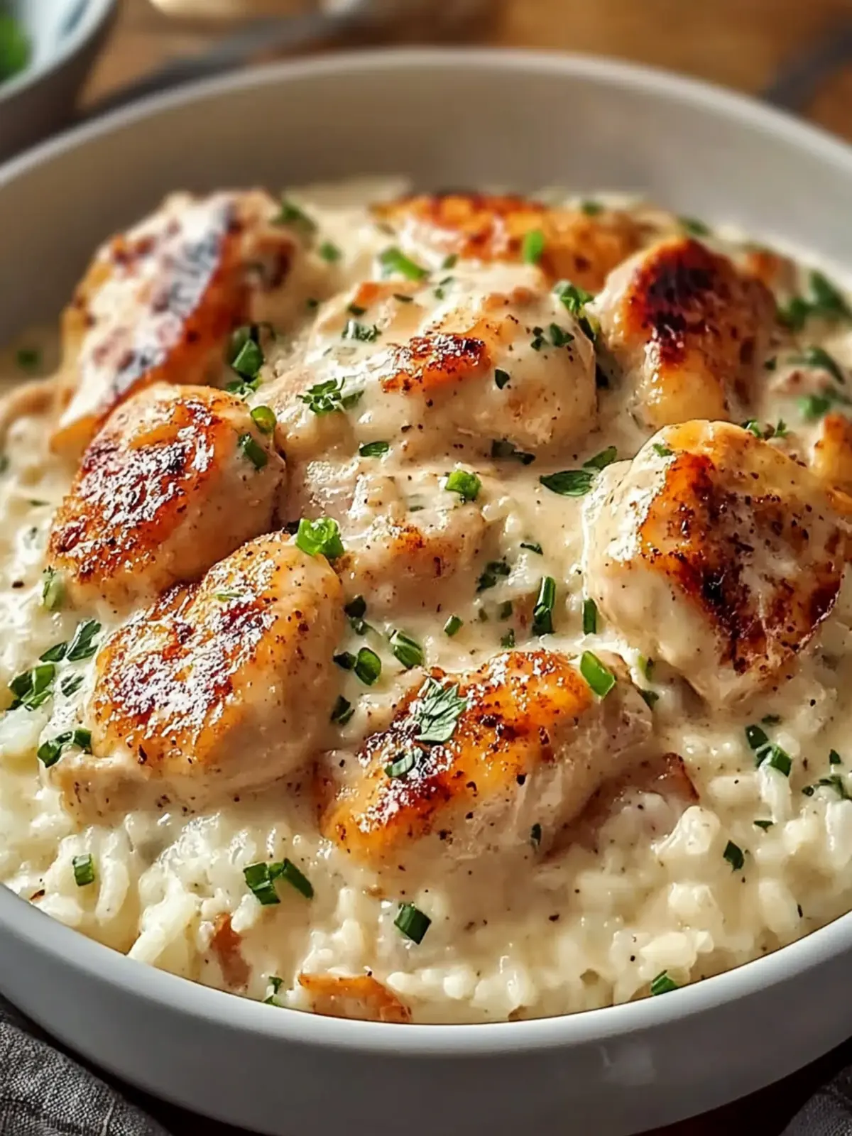 Creamy Smothered Chicken and Rice Casserole Delight 2 Creamy Smothered Chicken and Rice