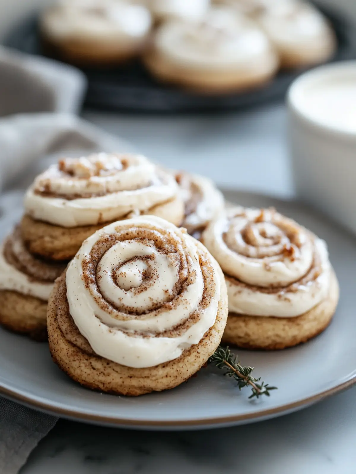 Mouthwatering Cinnamon Roll Cookies with Cream Cheese Frosting 5 Cinnamon Roll Cookies with Cream Cheese Frosting