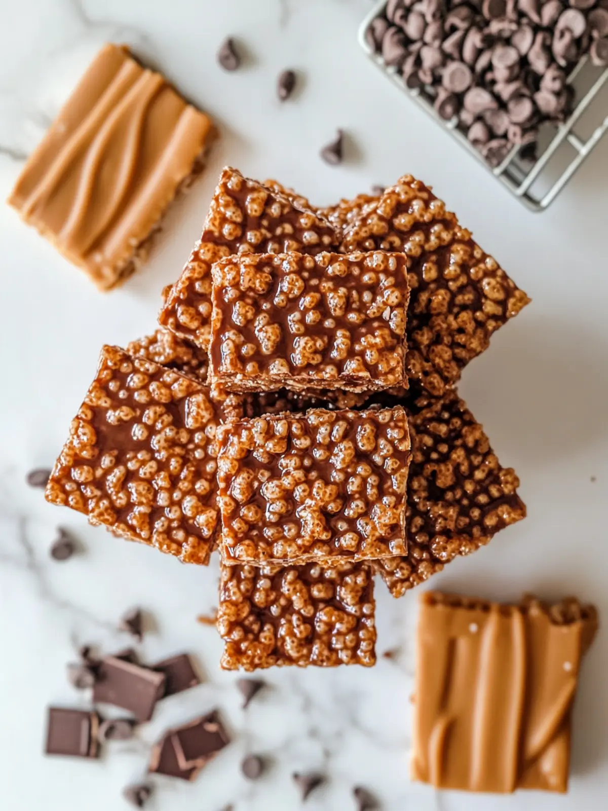 Decadent Chocolate Churro Rice Krispie Treats You’ll Love 3 Chocolate Churro Rice Krispie Treats