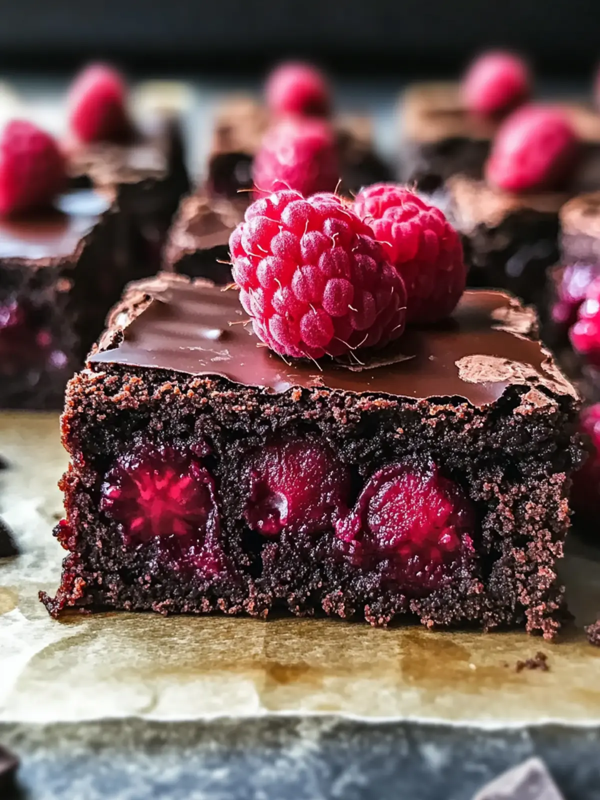 Indulge in Chocolate Raspberry Protein Brownies Today 3 Chocolate Raspberry Protein Brownies