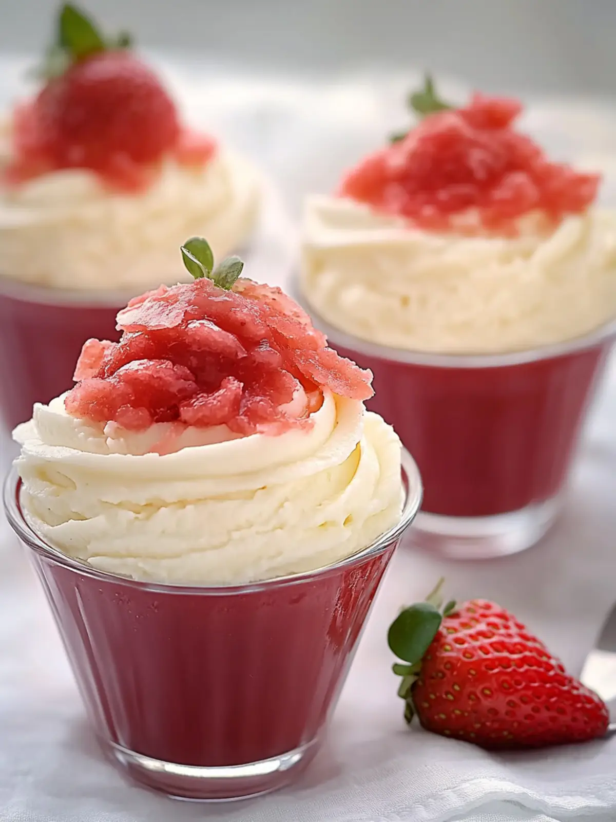 Cinco de Mayo Strawberry Mascarpone Cream Cups Delight 2 Cinco de Mayo Strawberry Mascarpone Cream Cups