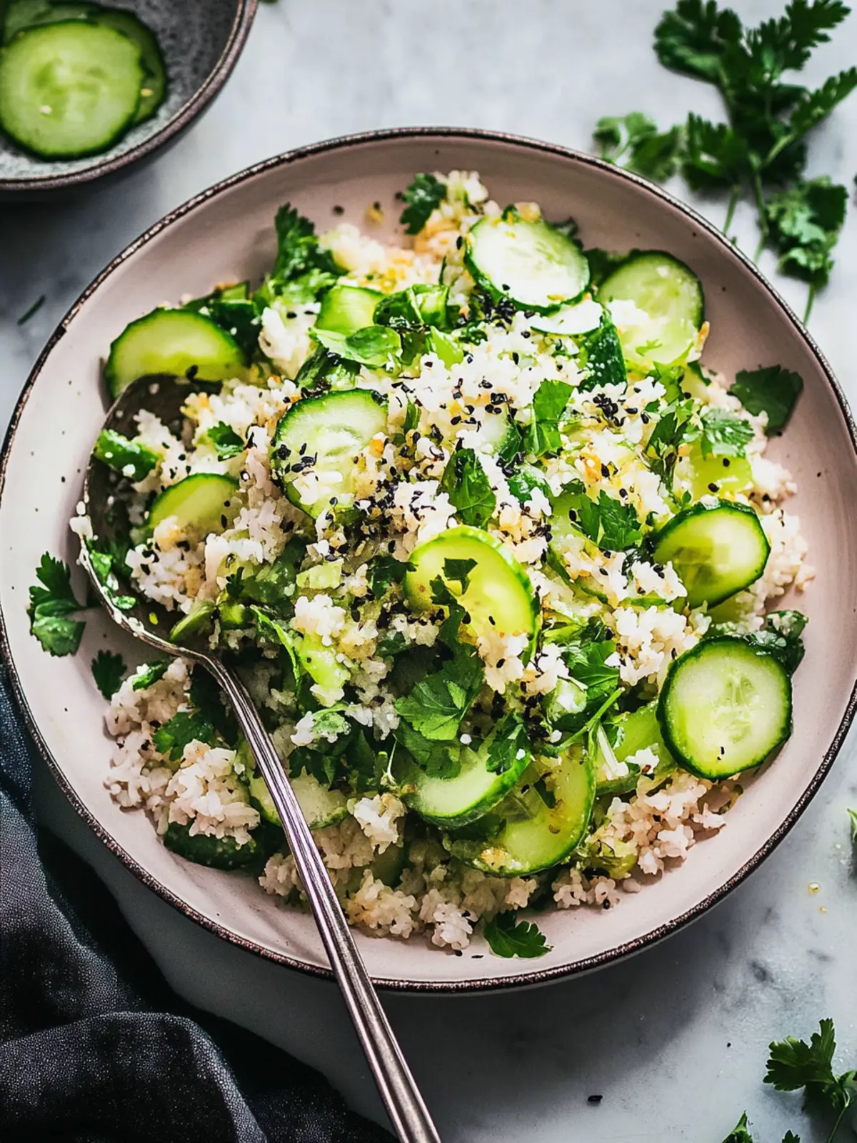 Cucumber Crispy Rice Salad: A Fresh Twist to Satisfy Cravings 2 Cucumber Crispy Rice Salad