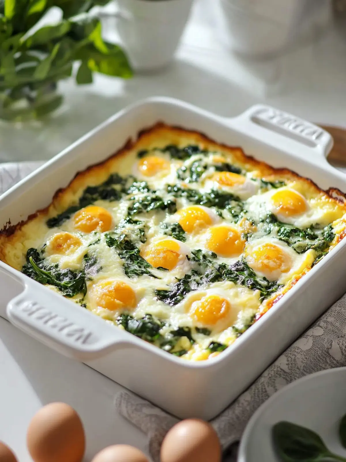 Easter Cottage Cheese Spinach Egg Bake for a Brighter Brunch 2 Easter Cottage Cheese Spinach Egg Bake