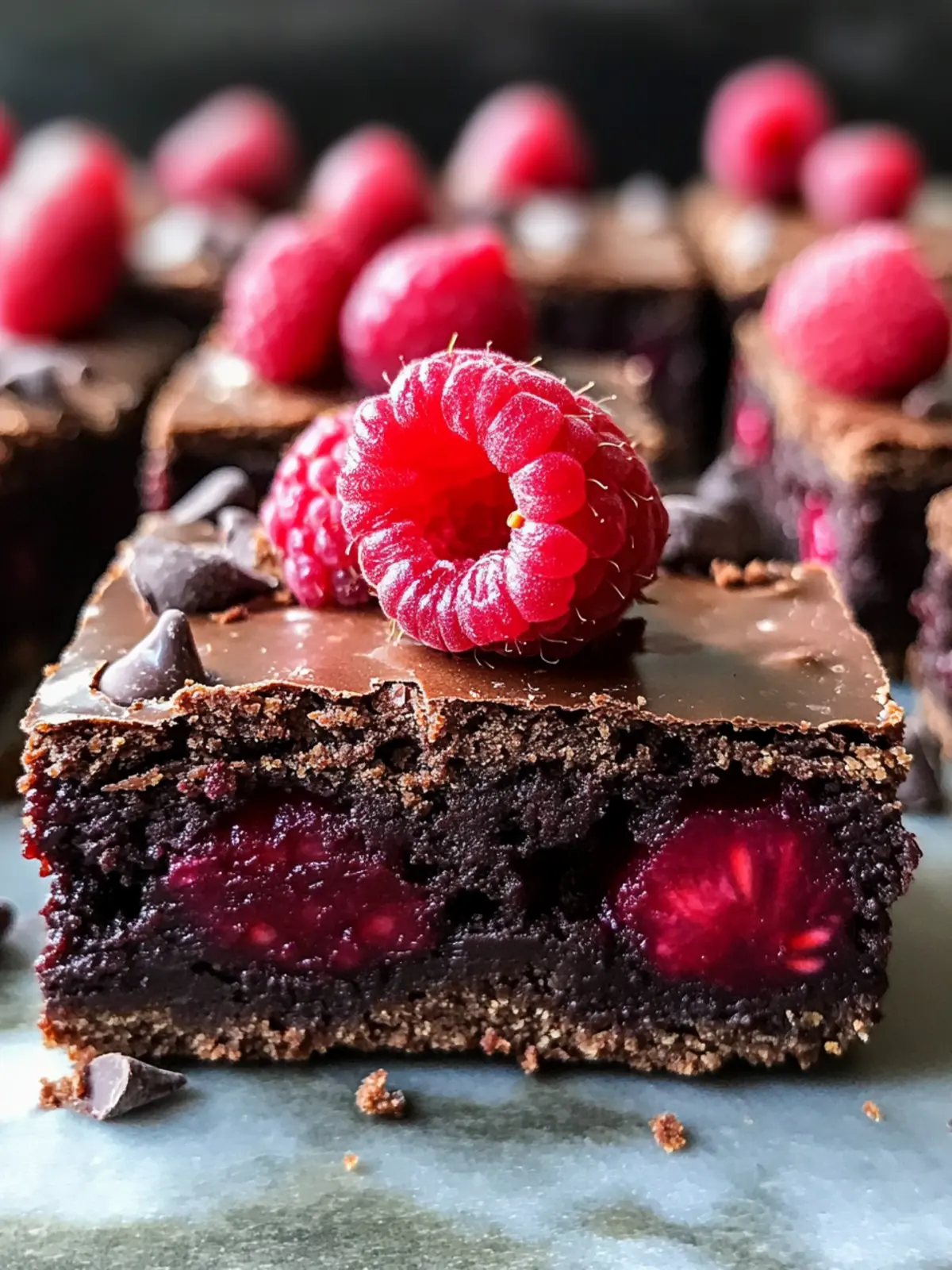 Indulge in Chocolate Raspberry Protein Brownies Today 2 Chocolate Raspberry Protein Brownies
