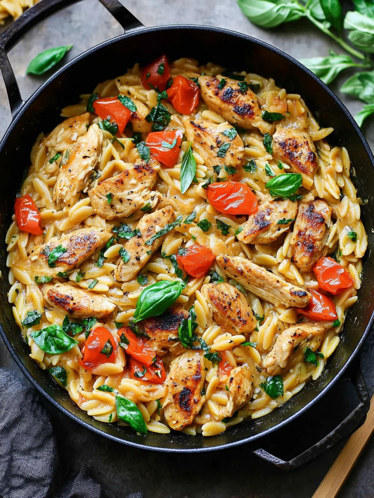 One-Pot Chicken Orzo Magic: Easy Dinner Delight 4 Easy One Pot Chicken Orzo