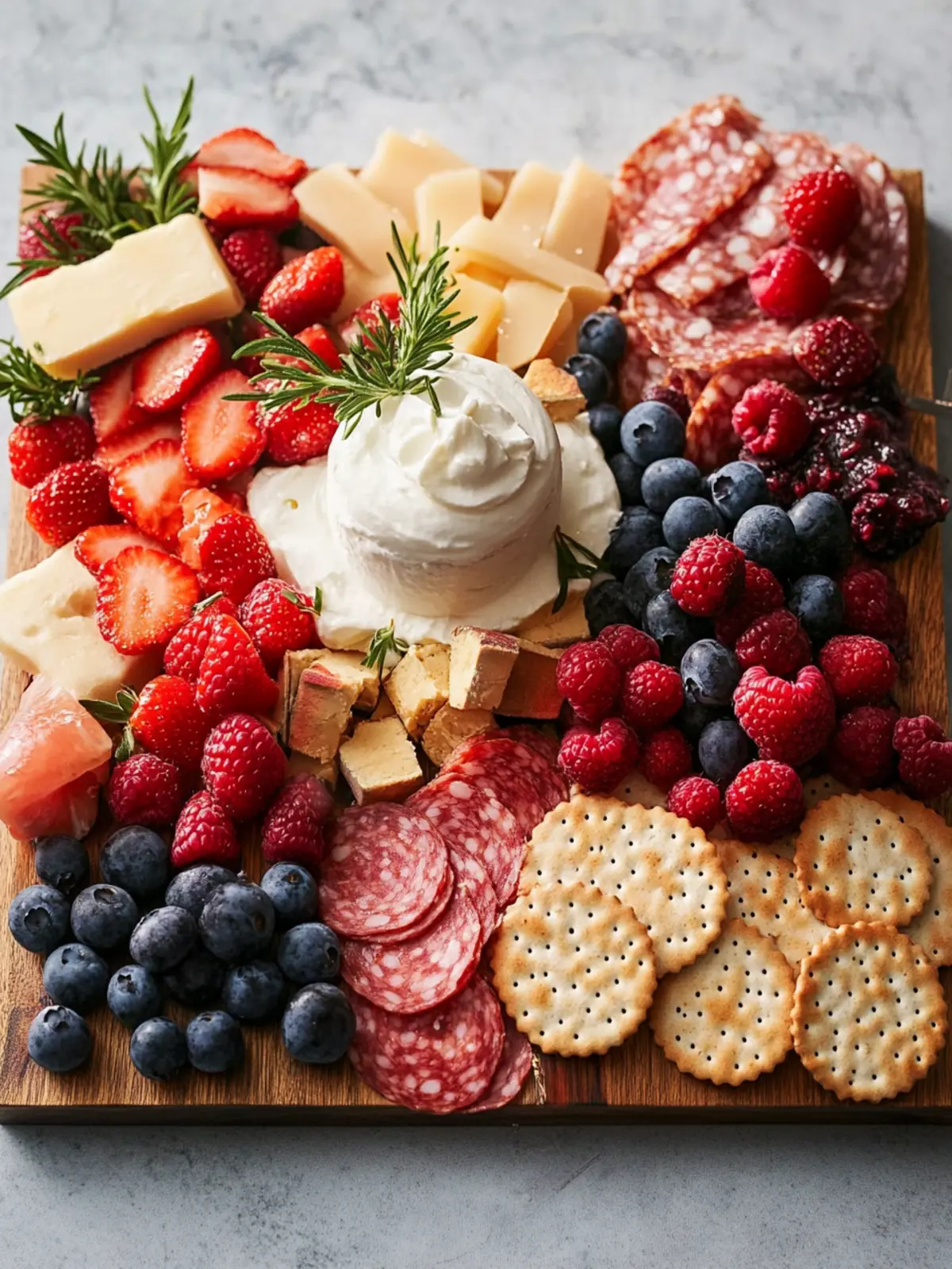 Mothers Day Berries & Cream Charcuterie Board Delight 5 Mother's Day Berries & Cream Charcuterie Board