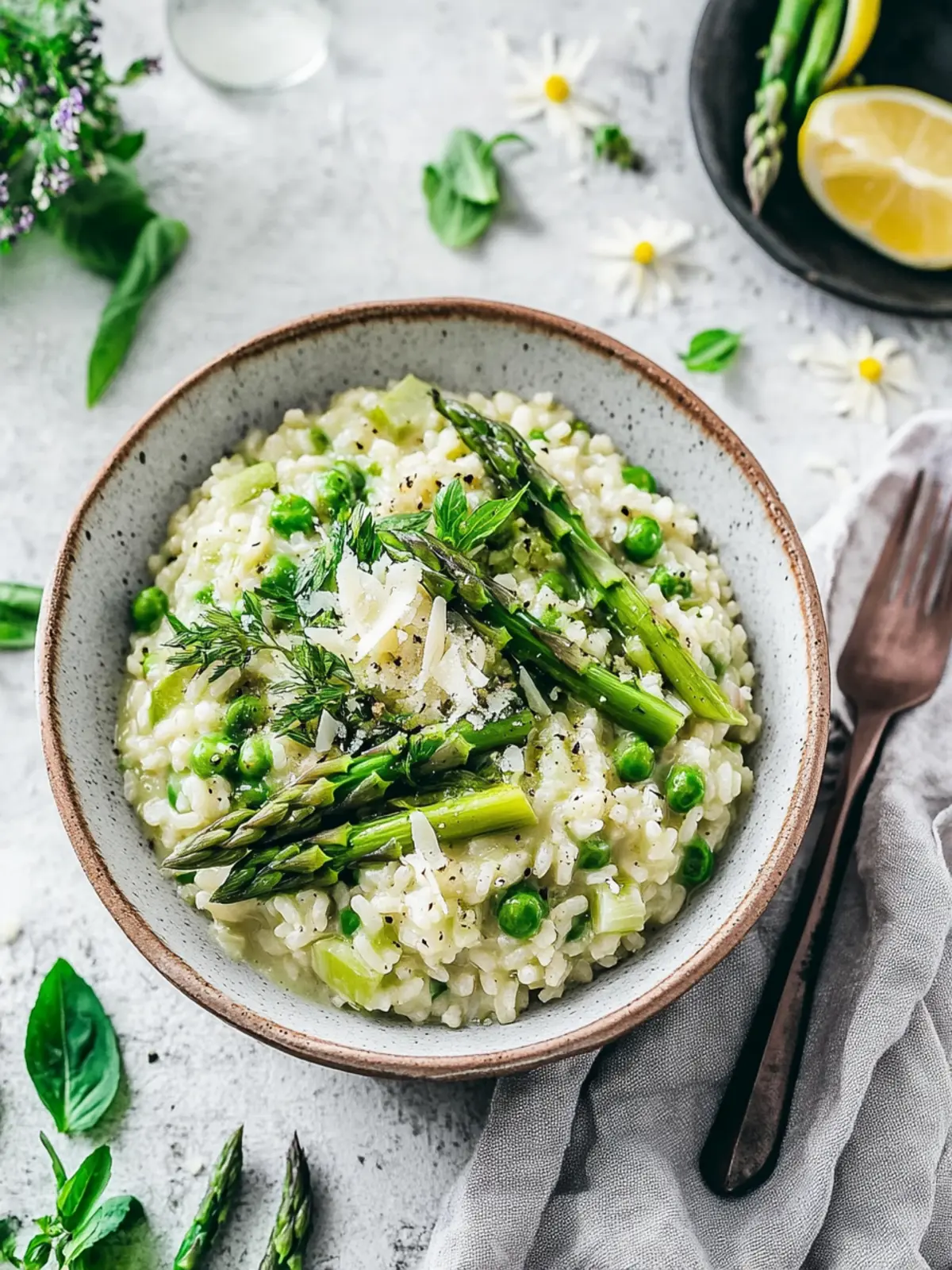 Creamy Vegan Asparagus Risotto for a Cozy Night In 4 Vegan Asparagus Risotto