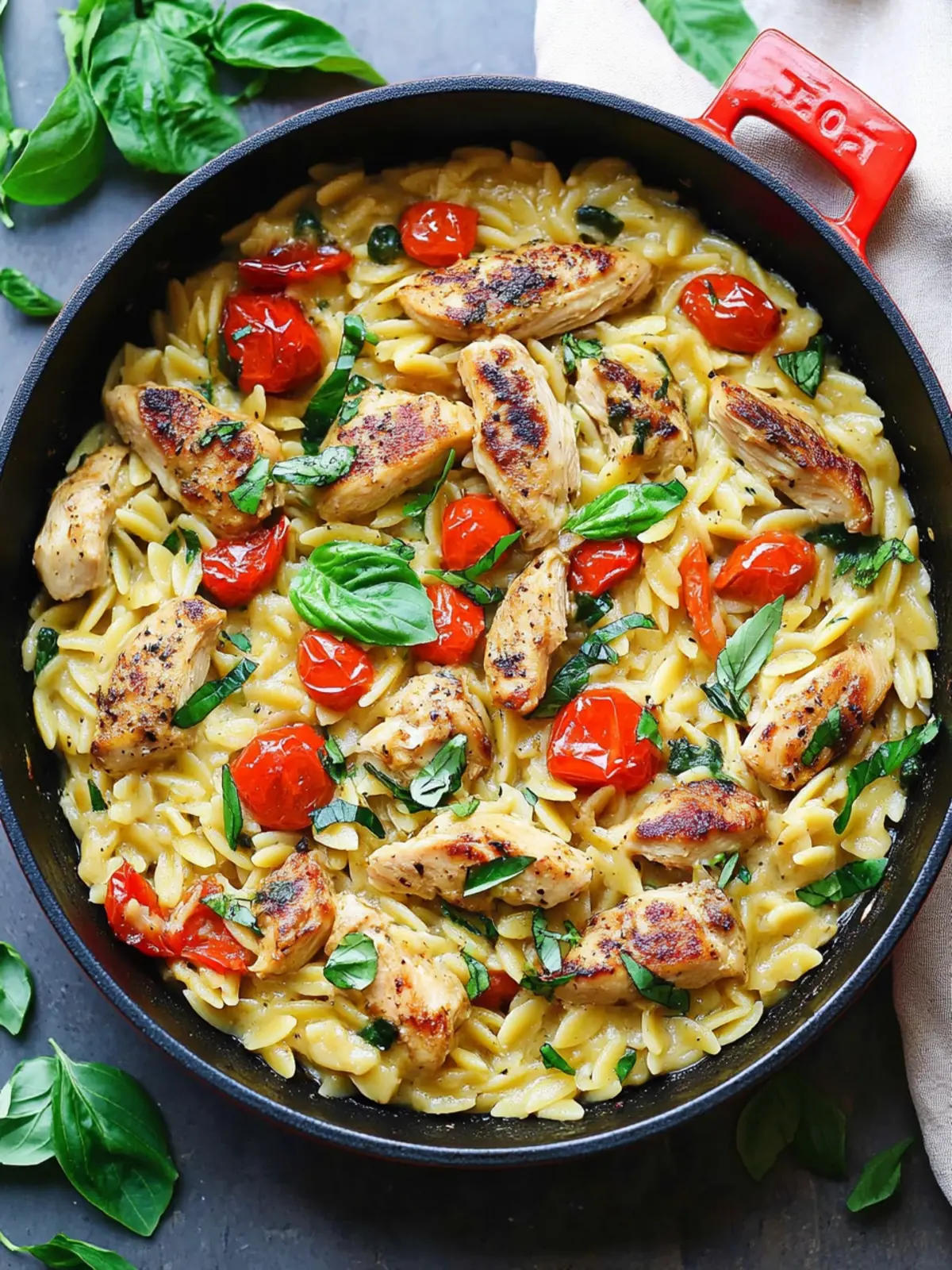 One-Pot Chicken Orzo Magic: Easy Dinner Delight 2 Easy One Pot Chicken Orzo