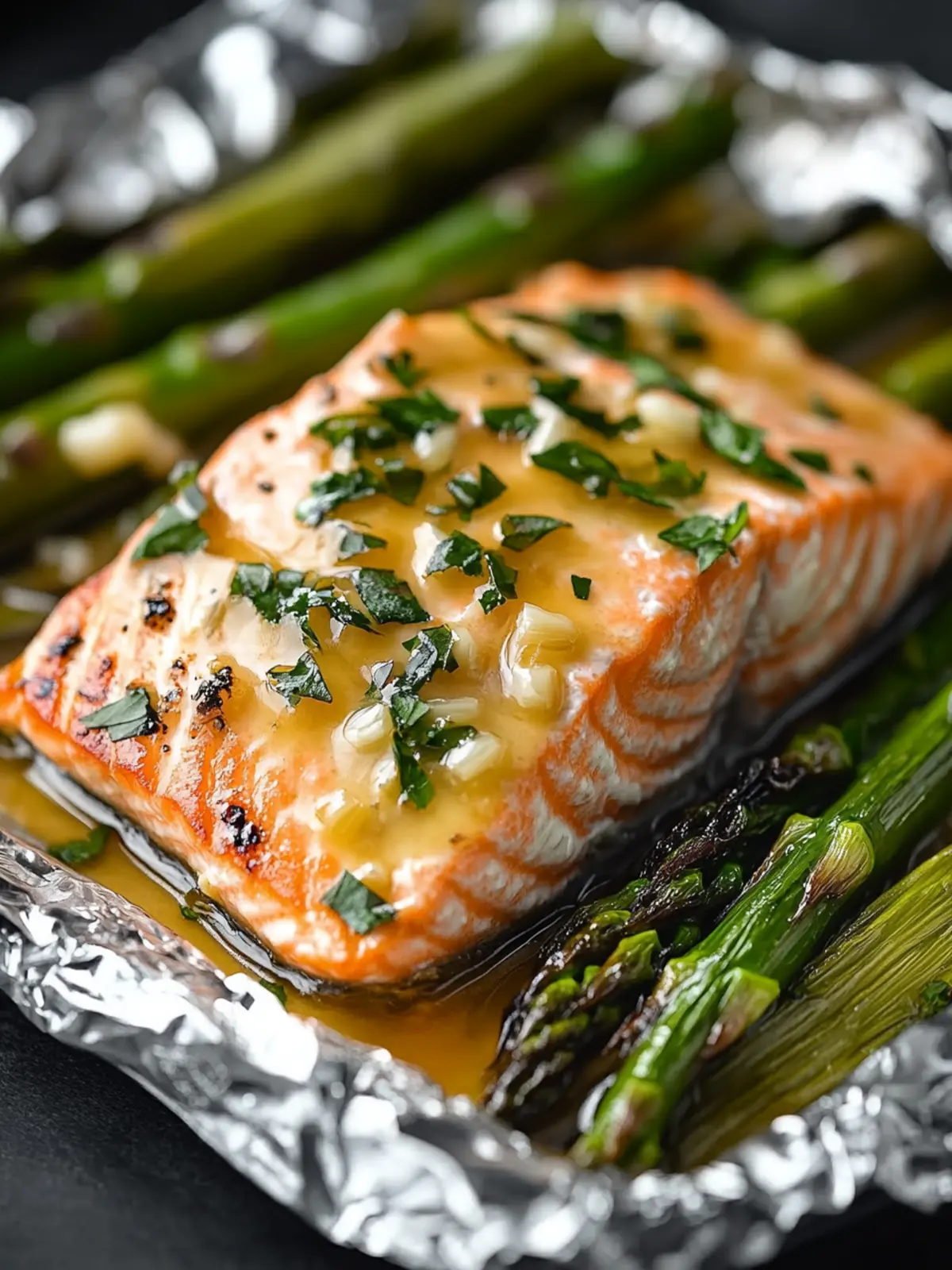 Delicious Garlic Salmon Foil Packets With Asparagus Made Easy 3 Garlic Salmon Foil Packets With Asparagus