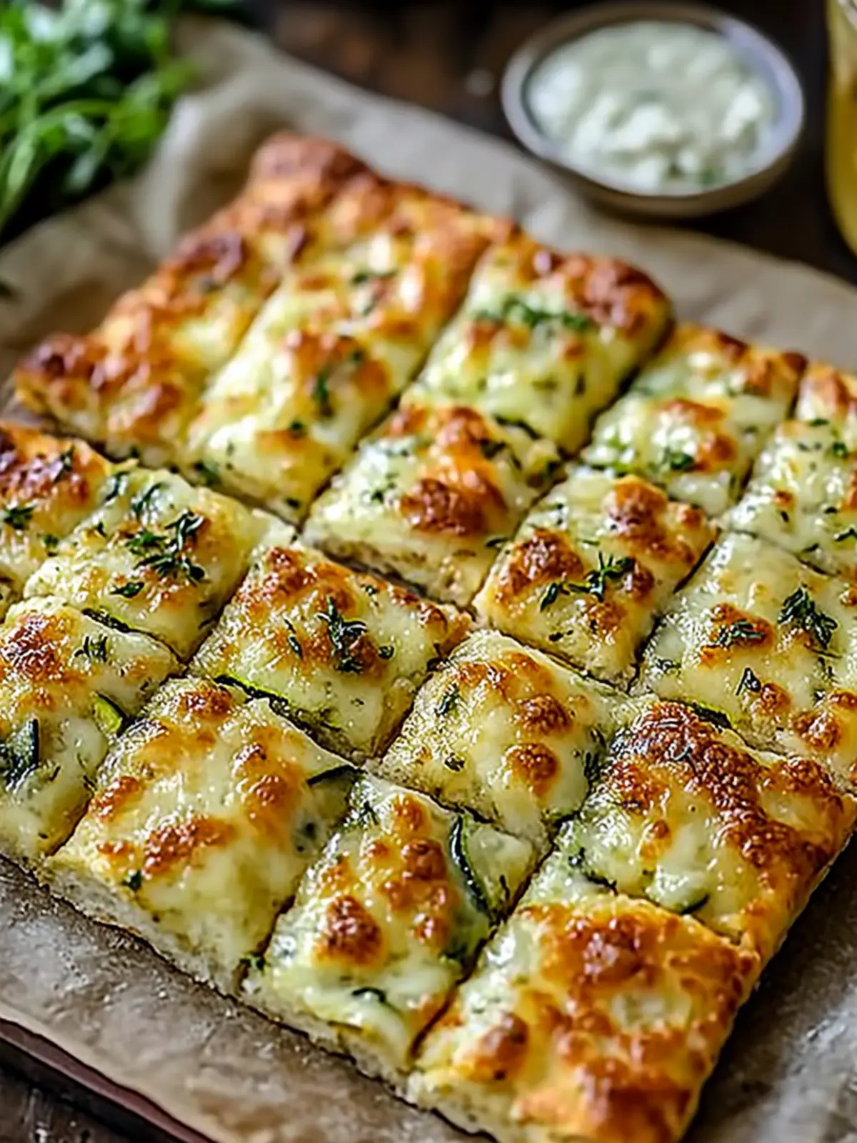 Delicious Mother's Day Cheesy Zucchini Breadsticks Recipe 3 Mother' Day Cheesy Zucchini Breadsticks