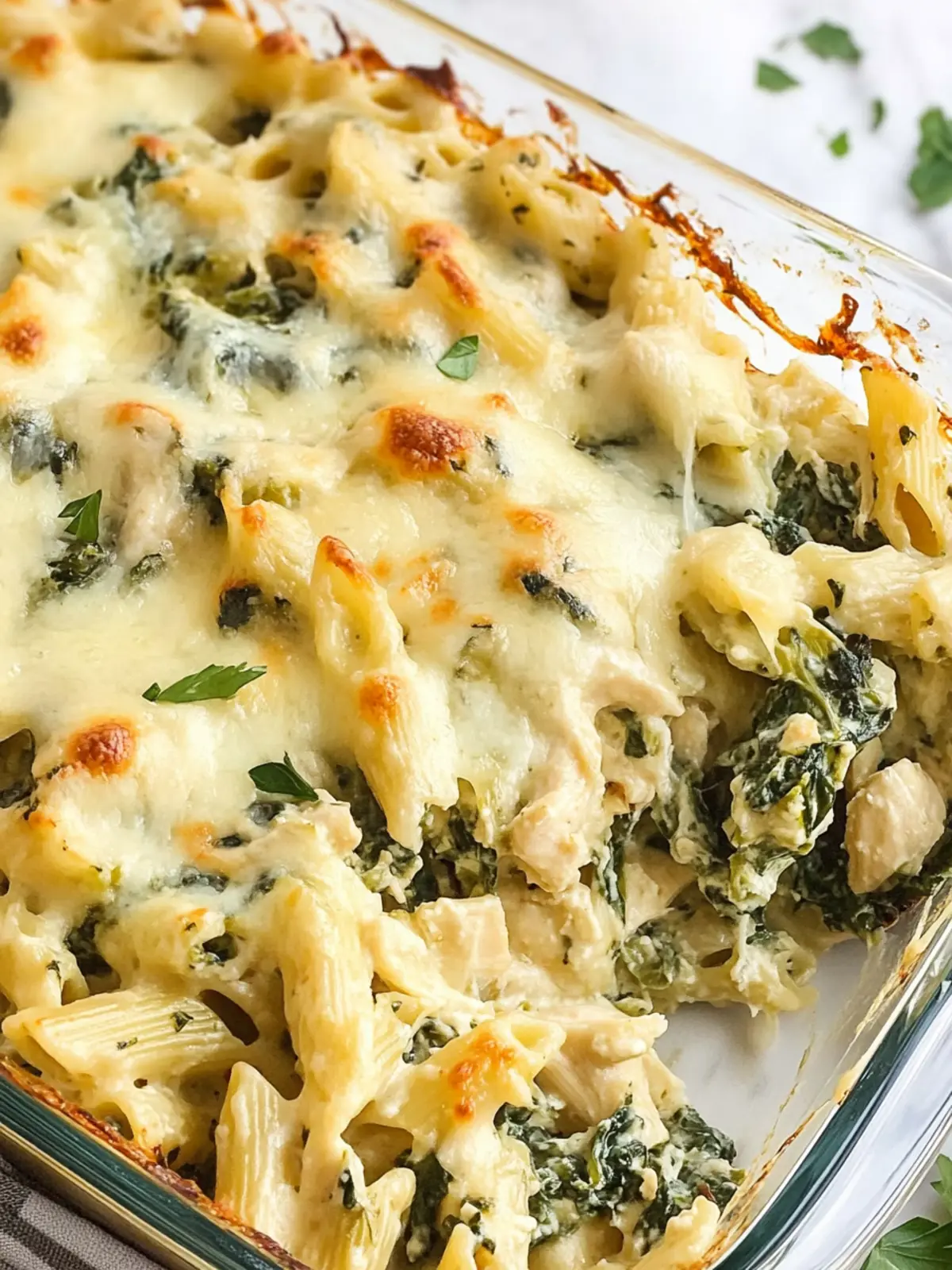 Indulge in Cinco de Mayo Creamy Spinach Artichoke Chicken Casserole 4 Cinco de Mayo Creamy Spinach Artichoke Chicken Pasta Casserole