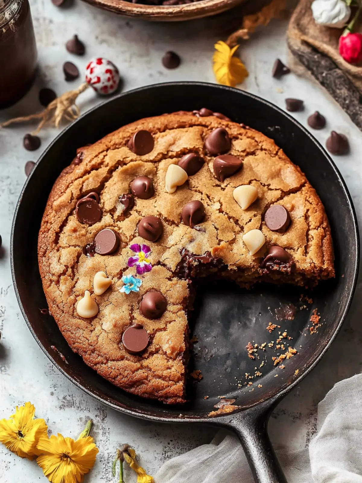 Indulge in Cinco de Mayo Brown Butter Chocolate Chip Skillet Cookie 3 Cinco de Mayo Brown Butter Chocolate Chip Skillet Cookie