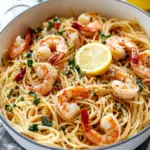 One-Pot Lemon and Garlic Shrimp Pasta in 20 Minutes 6 Mother's Day One-Pot Lemon and Garlic Shrimp Pasta {20 Minutes}